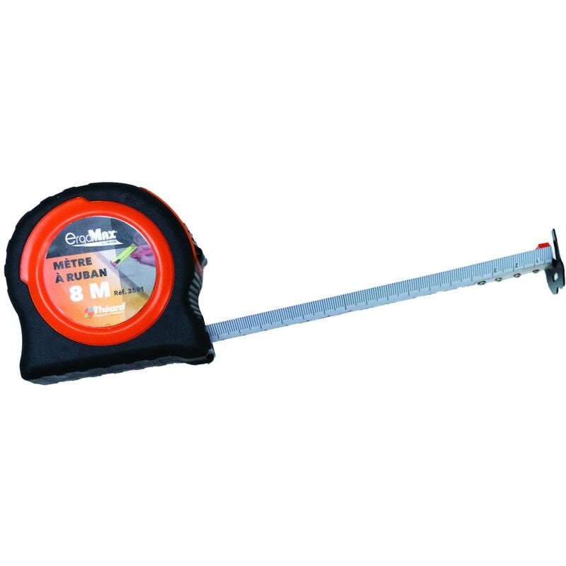 Theard - Mètre ruban extra rigide ergomax 8m