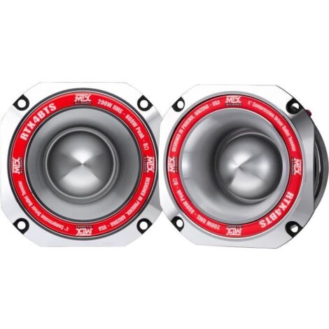 MTX AUDIO - Tweeter haute efficacité MTX RTX4BTs - Ø 10 cm - Bobine mobile de 45 mm - 200 W RMS - 800 W crête - 103 dB/2 V/1 m - Vendu à l'unité