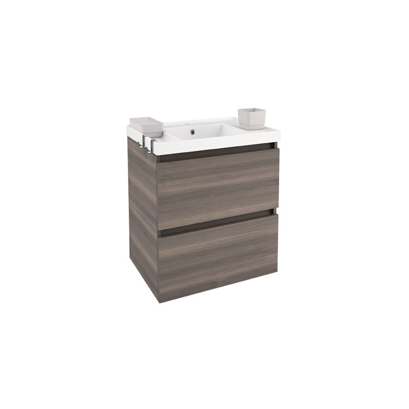 

Mueble 2 cajones con lavabo de resina 60 cm B-Box - Bath+