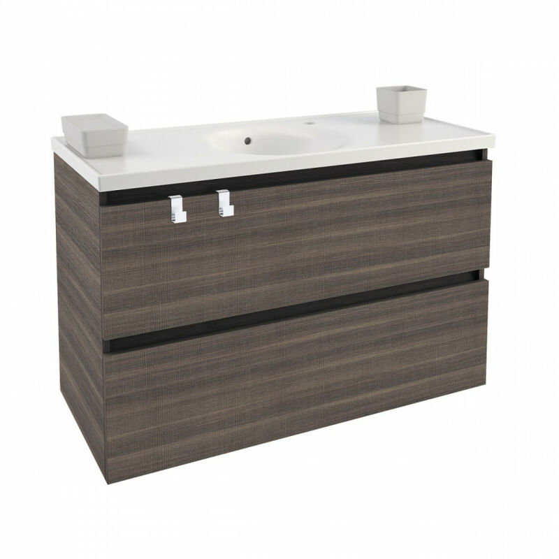 

Mueble 2 cajones con lavabo rectangular B-Box Bath + Fresno Medidas (101X45,5X69Cm)