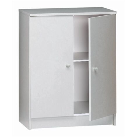 Mueble 2 puertas 62L x 34P x h80 – Acabado Blanco Liso – Sarmog