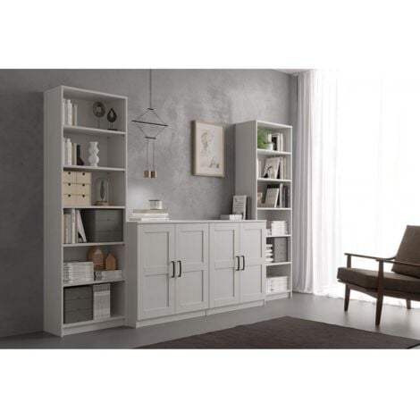 ABITARE Mueble 87 cm blanco mate con dos puertas - Silvi