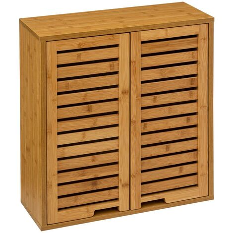 Mueble alta sicela bambú - gabinete alto de bambú sicela, dimensiones l. 58.5 x d. 20 x h. 51.5 cm - 5Five - Bambú