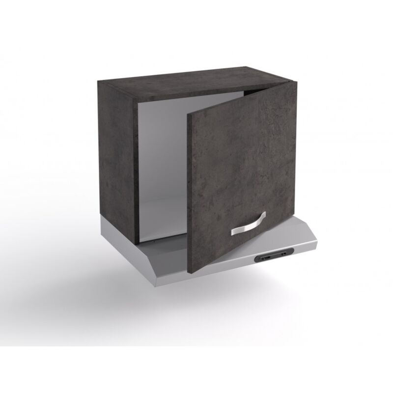 

Mueble alto de cocina 60x31xH48 cm madera color Lava con puerta y Campana extractora | Lava