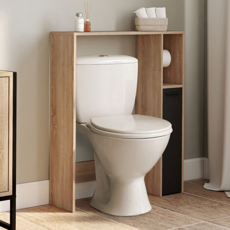 Mueble alto WALLIS con armario de haya y negro