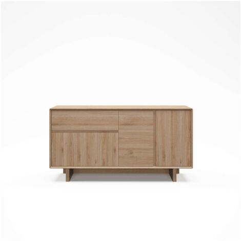 Mueble aparador 3 puertas 1cajón md-Romeo acabado roble cadiz, 146cm(ancho) 76.5cm(alto) 40cm(largo)