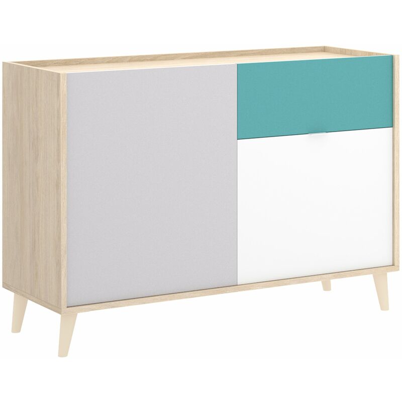 

Mueble Aparador 4 colores 2 puertas y 1 cajón ,75 cm (alto) x 105 cm (ancho) x 43 cm (prof.)