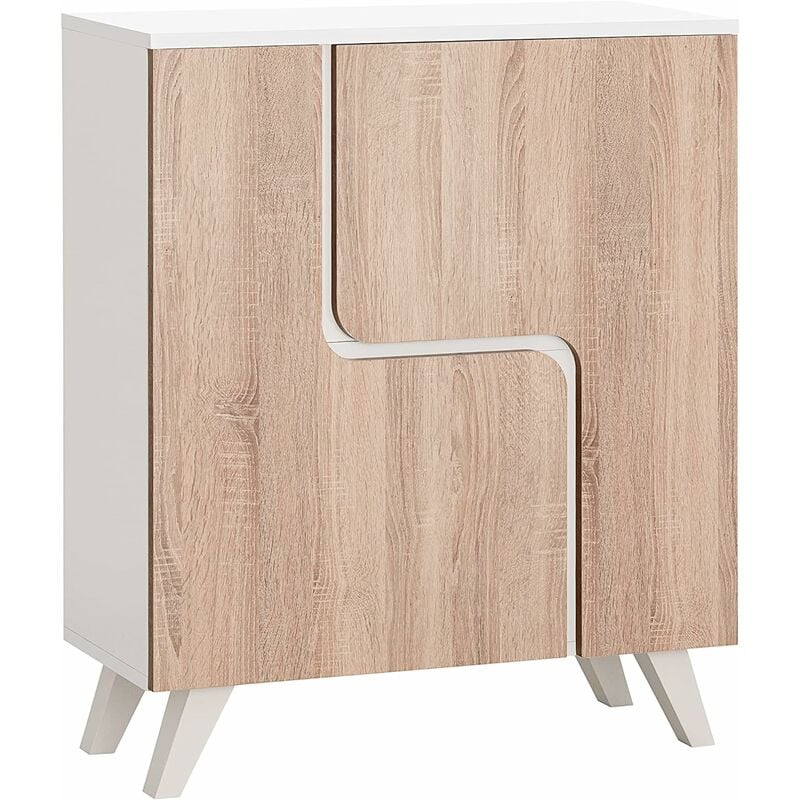 

Mueble Aparador Comoda en Roble y Blanco 80 x 94 x 34 cm Venus