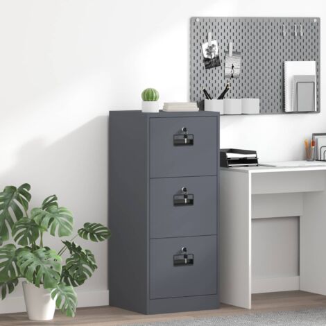 Mueble archivador con cajón Antracita 45,5 x 42 x 106,5 cm