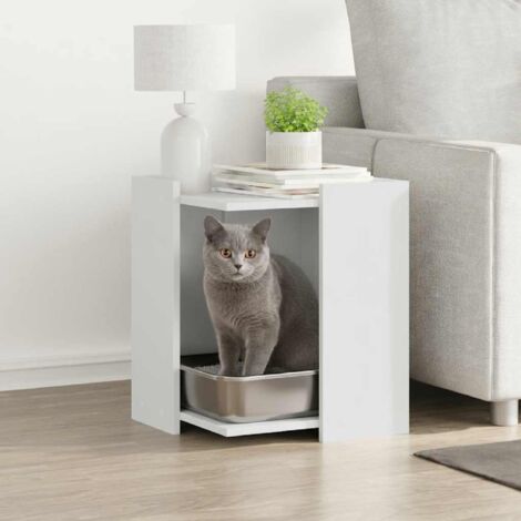 Mueble arenero para gatos madera ingeniería  42x42x51 cm