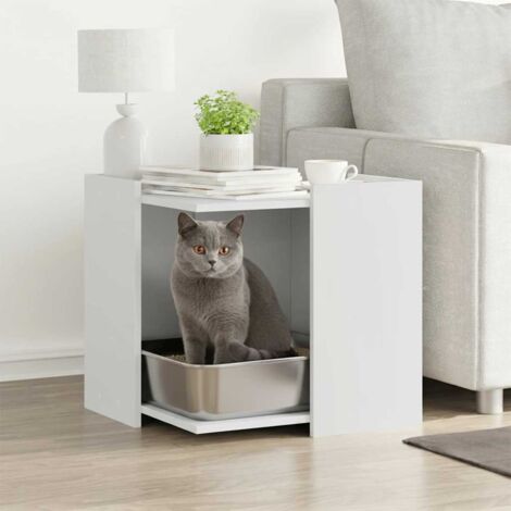 Mueble arenero para gatos madera ingeniería  53x53x51 cm