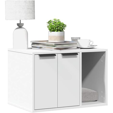 Mueble arenero para gatos madera ingeniería  60x40x40 cm