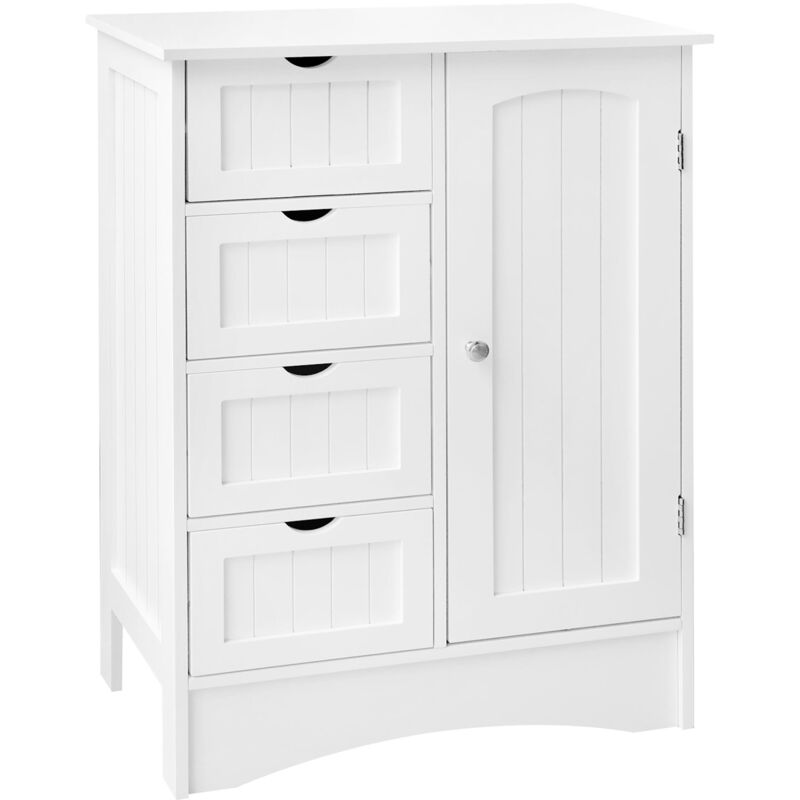 

Mueble armario madera MDF con 4 cajones para cuarto común baño 55x81x30 cm