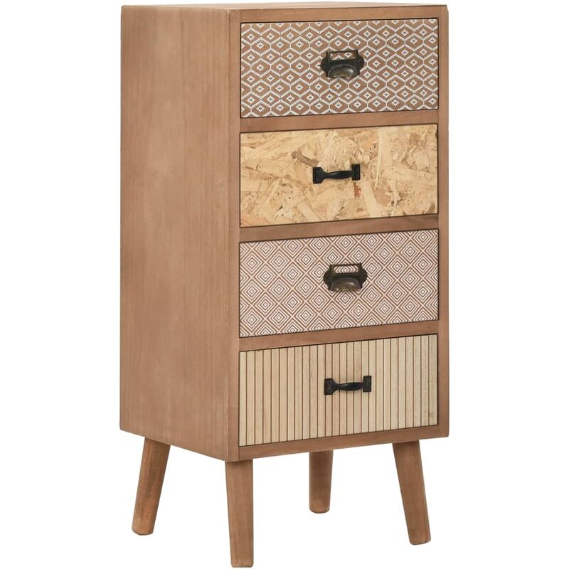

Mueble auxiliar con 6 cajones MDF marrón 34,5x30x74,5 cm - Marrón - Vidaxl