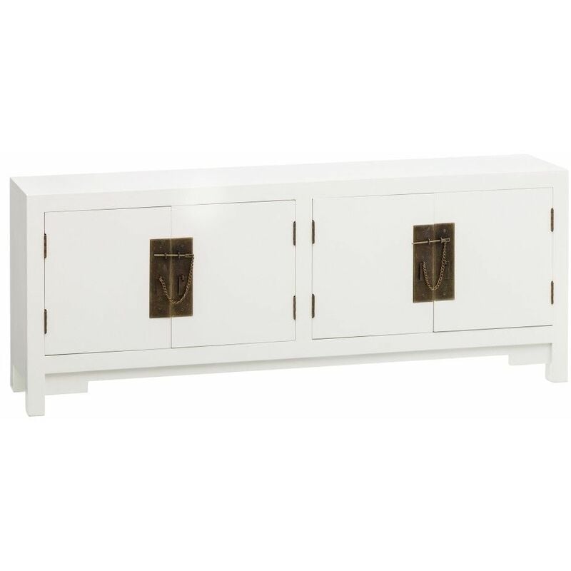 

Fanmuebles - Mueble auxiliar estilo oriental blanco