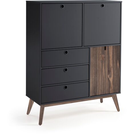Mueble auxiliar kiara gris antracita cera