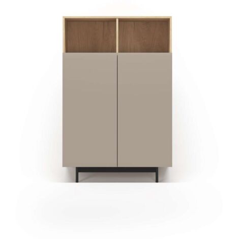 Mueble auxiliar modelo 603-1 acabado roble/arena, 110 x 90 x 34 (alto x ancho x fondo)