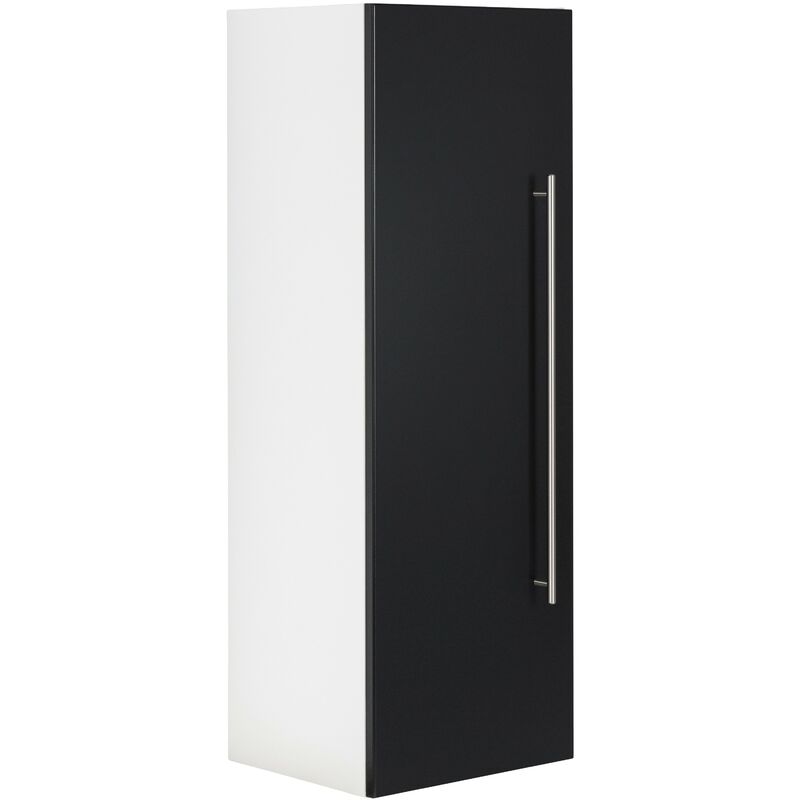 

Emotion - Mueble auxiliar SANTINI 100 cm Blanco mate con puerta en Negro satinado