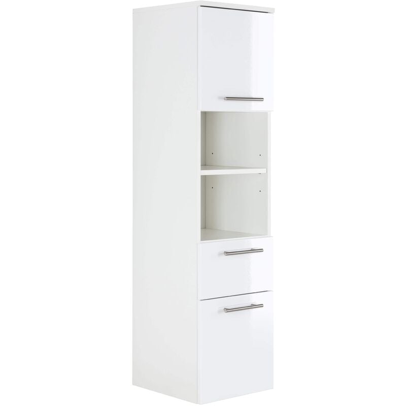 

Emotion - Mueble auxiliar SANTINI 135 cm Blanco mate con Frentes en Blanco brillante