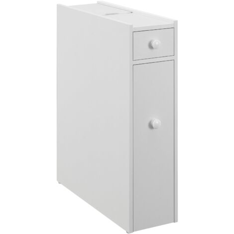 Mueble bajo de baño 58 x 16 x 48 cm con 2 cajones blanco 030007664