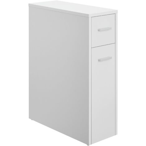 Mueble bajo de baño 61 x 20 x 45 cm con 2 cajones blanco 030007662