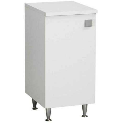 TOSCOHOME Mueble bajo de cocina 40x50x87h cm con puerta izquierda empotrada, color blanco