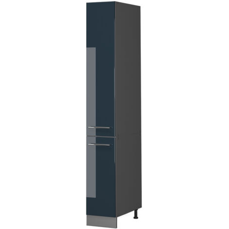 Mueble bajo de cocina Fame-Line, Azul oscuro alto brillo, 30 cm, Vicco