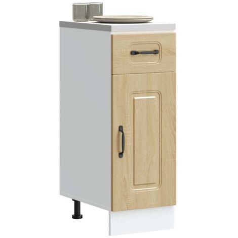 Mueble bajo de cocina Kalmar madera ingeniería de roble