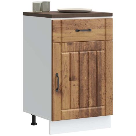 Mueble bajo de cocina Lucca madera vieja