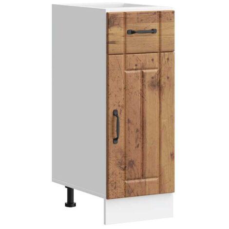 Mueble bajo de cocina Lucca madera vieja