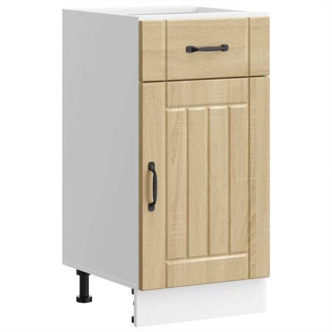 Mueble bajo de cocina Lucca roble