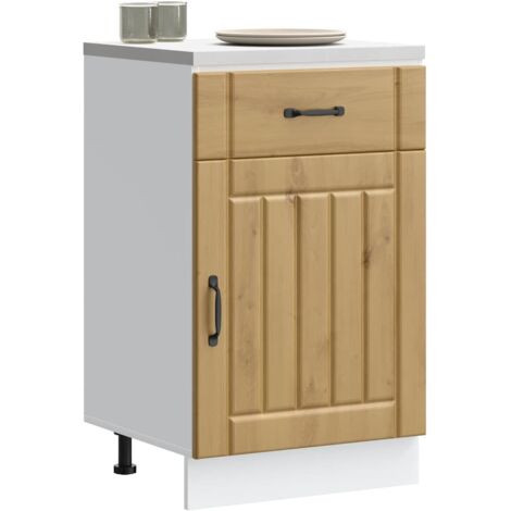 Mueble bajo de cocina Lucca roble artesanal
