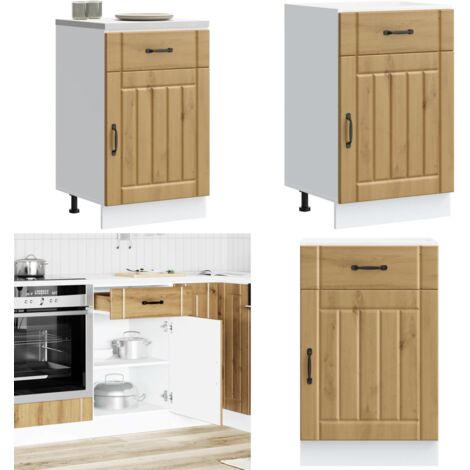 Mueble bajo de cocina Lucca roble artesanal - Almacenamiento bajo cocina - Muebles de cocina
