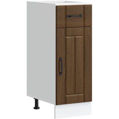 Mueble bajo de cocina Lucca roble marrón