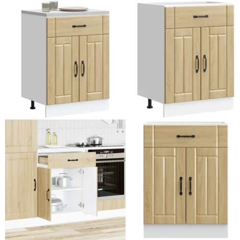Mueble bajo de cocina Lucca roble sonoma - Almacenamiento bajo cocina - Muebles bajo cocina