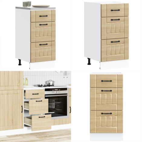 Mueble bajo de cocina Lucca roble sonoma - Almacenamiento bajo cocina - Muebles de cocina
