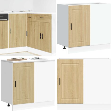 Mueble bajo de cocina porto roble sonoma madera reconstituida - Almacenamiento bajo cocina - Madera de ingeniería