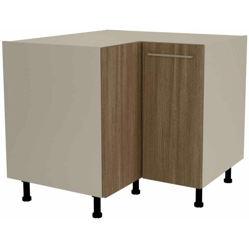 

Mueble bajo de rincón en varios colores diferentes 85 cm(alto)93x93 cm(ancho)60 cm(largo) Color NOGAL NOCETO