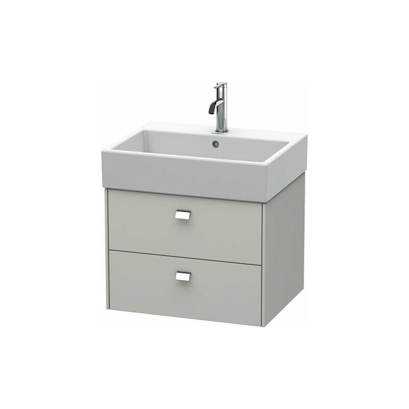 

Mueble bajo encimera Duravit Brioso 58,4 x 45,9 cm, 2 cajones, con sifón y delantal, para lavabo Vero Air 235060, Color (frente/cuerpo): Gris