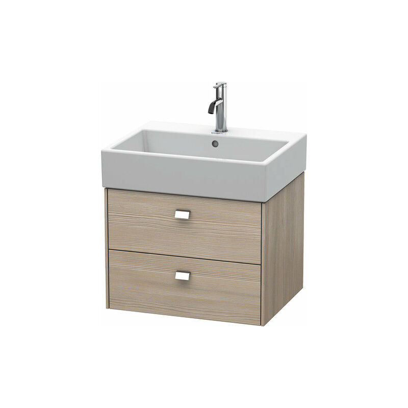 

Mueble bajo encimera Duravit Brioso 58,4 x 45,9 cm, 2 cajones, con sifón y delantal, para lavabo Vero Air 235060, Color (frente/cuerpo): Pino