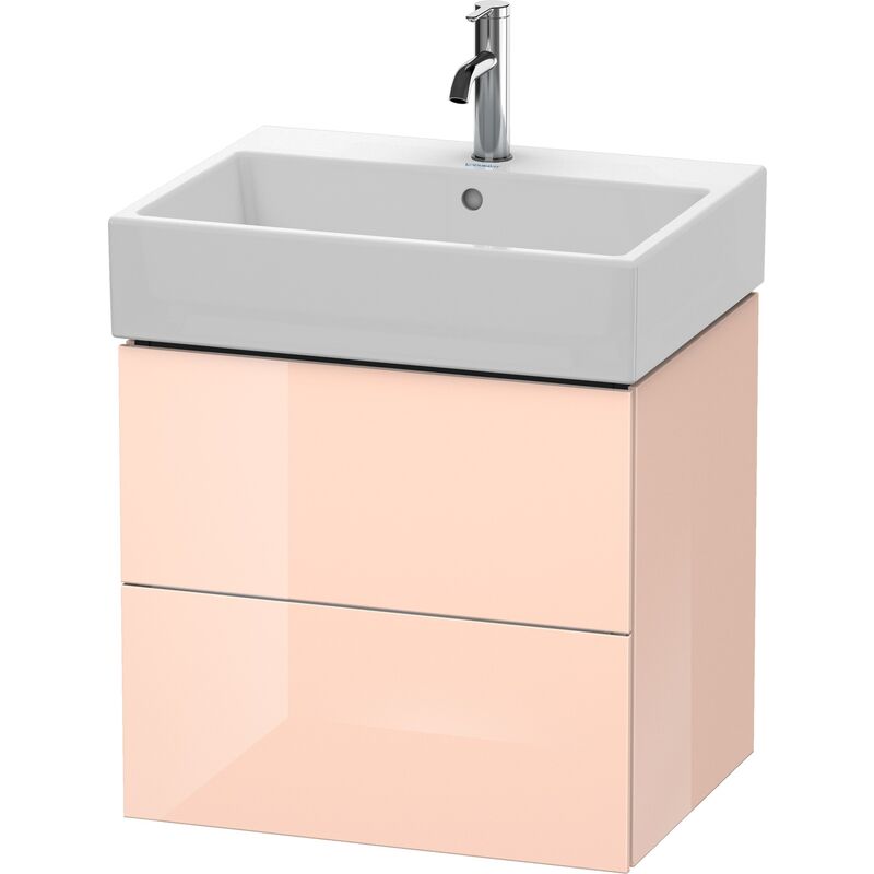 

Mueble bajo encimera Duravit L-Cube, de pared, 2 cajones, 58,4 x 45,9 cm, para Vero Air 235060, color: Perla de albaricoque laca de alto brillo