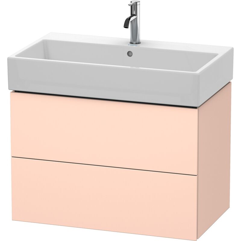 

Mueble bajo encimera Duravit L-Cube, de pared, 2 cajones, 78,4 x 45,9 cm, para Vero Air 235080, color: Albaricoque Perla seda laca mate - LC627702020