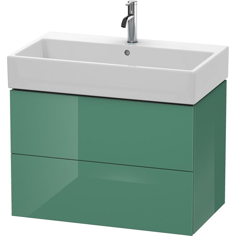 

Mueble bajo encimera Duravit L-Cube, de pared, 2 cajones, 78,4 x 45,9 cm, para Vero Air 235080, color: Jade laca alto brillo - LC627700303