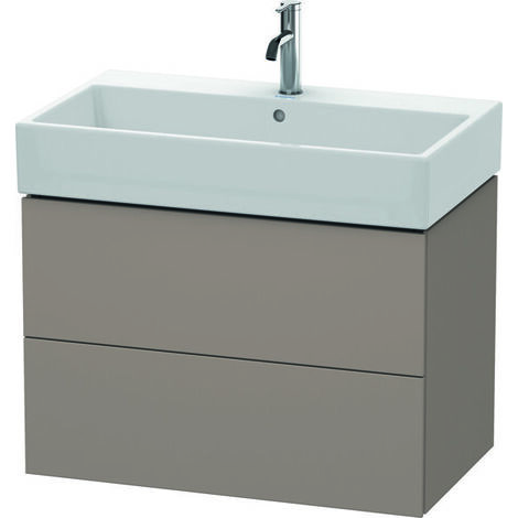 Mueble bajo encimera Duravit L-Cube, de pared, 2 cajones, 78,4 x