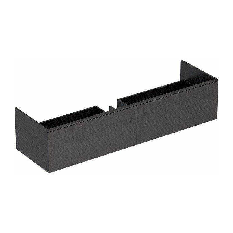 

Mueble bajo lavabo Geberit Xeno² en material mineral, con dos cajones: Ancho 159,5cm, Alto 35cm, Fondo 47,3cm, Gris Scultura / Melamina estructurada