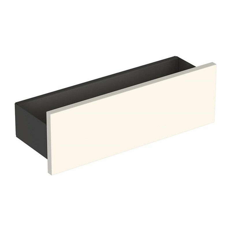 

Estante de pared Geberit Smyle Square: Ancho 45 cm, Alto 14,8 cm, Fondo 15 cm, gris aterciopelado / con recubrimiento de polvo mate, gris arena /