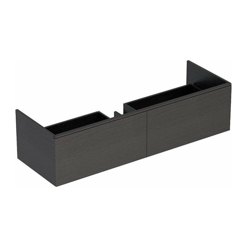 

Mueble bajo lavabo Geberit Xeno² en material mineral, con dos cajones: Ancho 139,5cm, Alto 35cm, Fondo 47,3cm, Gris Scultura / Melamina estructurada