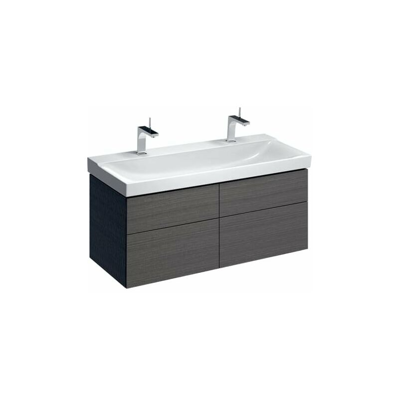 

Keramag - Mueble bajo encimera Geberit Xeno 2 500.518., 1174x530x462mm, 4 cajones, color: Scultura gris Malamin Estructura de madera - 500.518.43.1