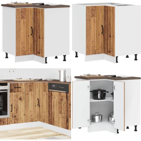 Mueble bajo esquina de cocina Lucca madera reconstituida - Almacenamiento cocina - Muebles de cocina