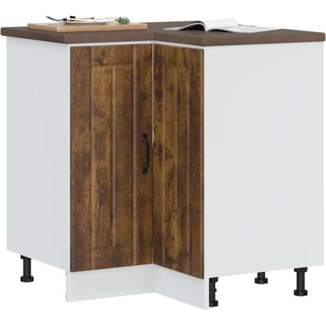 Mueble bajo esquina de cocina Lucca madera reconstituida vidaXL